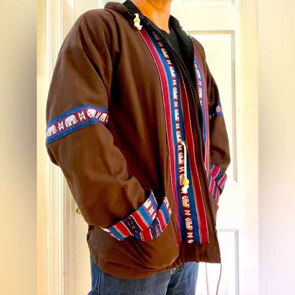 Global Imports Size XL  Zip Front Elephant Pattern Jacket, Liner And Inner Pocke - Picture 7 of 7